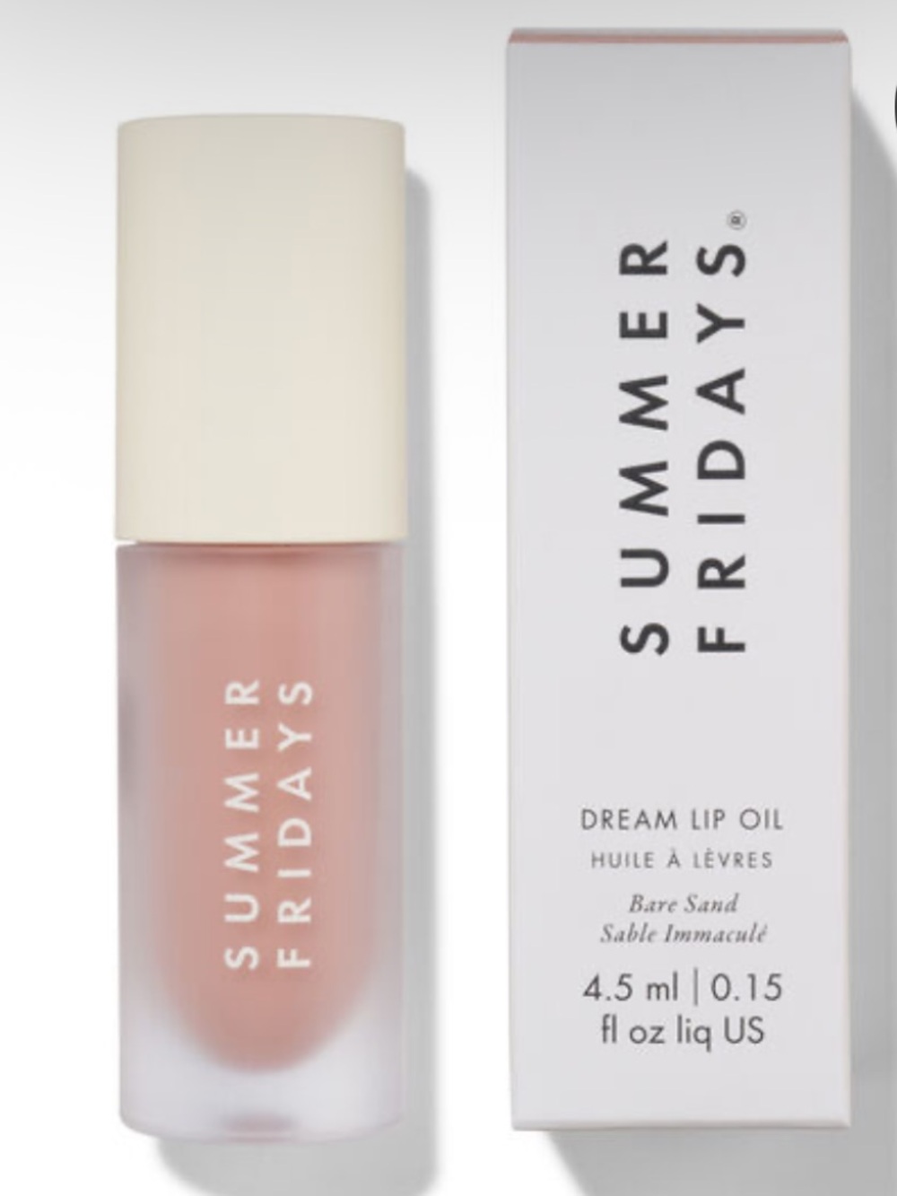 NWT SUMMER FRIDAYS Dream Lip Oil for Moisturizing Sheer Coverage- Bare Sand